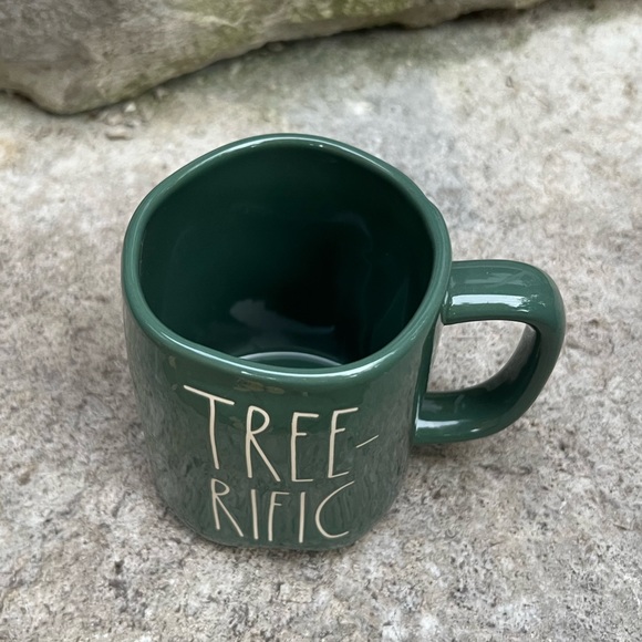 Rae Dunn TREE-RIFIC Forest Green Mug - Picture 2 of 3